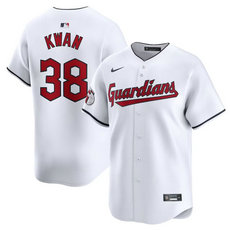 Nike Cleveland Guardians #38 Steven Kwan White 2024 Authentic Stitched MLB Jersey