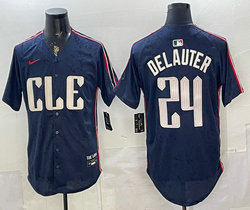 Nike Cleveland Indians #24 Chase DeLauter 2024 City Authentic Stitched MLB Jersey