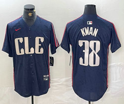 Nike Cleveland Indians #38 Steven Kwan 2024 City Authentic Stitched MLB Jersey