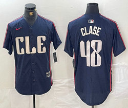 Nike Cleveland Indians #48 Emmanuel Clase 2024 City Authentic Stitched MLB Jersey