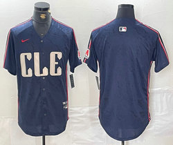 Nike Cleveland Indians Blank 2024 City arm with patch Authentic Stitched MLB Jersey