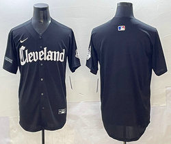 Nike Cleveland Indians Blank Black 5(V) Joint MLB Jersey