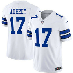 Nike Dallas Cowboys #17 Brandon Aubrey White Jersey