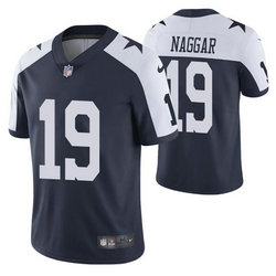 Nike Dallas Cowboys #19 Chris Naggar Navy Blue Thanksgiving Vapor Untouchable Authentic Stitched NFL Jersey