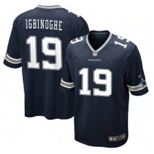 Nike Dallas Cowboys #19 Noah Igbinoghene Navy Vapor Untouchable Authentic Stitched NFL Jersey