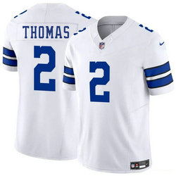 Nike Dallas Cowboys #2 Juanyeh Thomas White Vapor Untouchable Authentic Stitched NFL Jersey