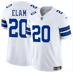 Nike Dallas Cowboys #20 Kaiir Elam White Vapor Untouchable Authentic Stitched NFL Jersey