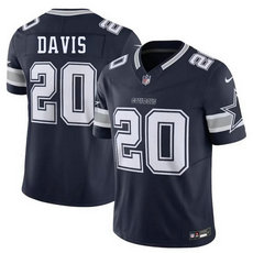 Nike Dallas Cowboys #20 Malik Davis Navy 2026 Authentic Stitched NFL Jersey