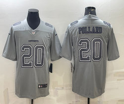 Nike Dallas Cowboys #20 Tony Pollard Gray Atmosphere Fashion Authentic Stitched jersey