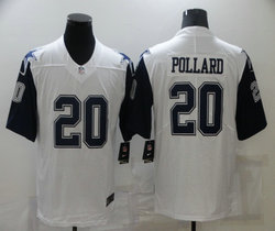 Nike Dallas Cowboys #20 Tony Pollard White Rush Limited Authentic Stitched NFL Jersey