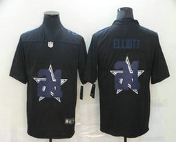Nike Dallas Cowboys #21 Ezekiel Elliott 2020 black shadow Authentic Stitched NFL Jersey