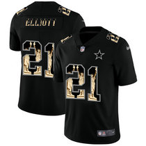 Nike Dallas Cowboys #21 Ezekiel Elliott Black Statue of Liberty Authentic Stitched NFL jersey