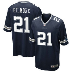 Nike Dallas Cowboys #21 Stephon Gilmore Blue Vapor Untouchable Authentic Stitched NFL Jersey