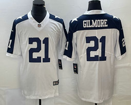 Nike Dallas Cowboys #21 Stephon Gilmore White Rush Vapor Untouchable Authentic Stitched NFL Jersey