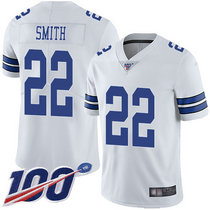 Nike Dallas Cowboys #22 Emmitt Smith 100th Season White Vapor Untouchable Authentic Stitched NFL jersey