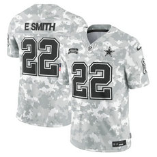 Nike Dallas Cowboys #22 Emmitt Smith 2024 Salute to Service Authentic Stitched NFL Jersey