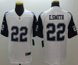 Nike Dallas Cowboys #22 Emmitt Smith White Rush Limited Authentic Stitched NFL Jersey