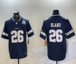 Nike Dallas Cowboys #26 DaRon Bland Navy F.U.S.E. EST Patch NFL Jersey