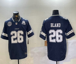 Nike Dallas Cowboys #26 DaRon Bland Navy F.U.S.E. EST and Team Patch NFL Jersey
