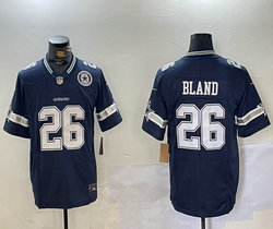 Nike Dallas Cowboys #26 DaRon Bland Navy F.U.S.E. Team Patch NFL Jersey