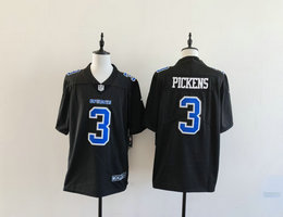 Nike Dallas Cowboys #3 George Pickens Black Fashion Stitched Football Jersey