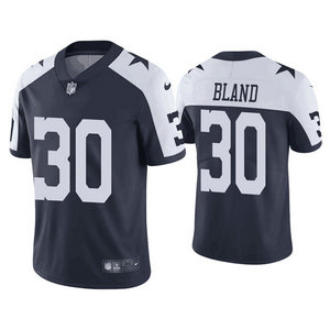 Nike Dallas Cowboys #30 DaRon Bland Navy Thanksgiving Vapor Untouchable Authentic Stitched NFL Jersey