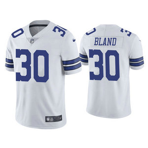 Nike Dallas Cowboys #30 DaRon Bland White Vapor Untouchable Authentic Stitched NFL Jersey