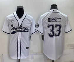 Nike Dallas Cowboys #33 Tony Dorsett White Joint adults Authentic Stitched baseball jersey