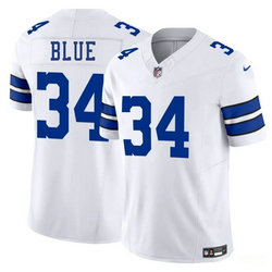 Nike Dallas Cowboys #34 Jaydon Blue White Authentic Stitched NFL Jersey