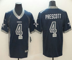 Nike Dallas Cowboys #4 Dak Prescott Blue Drift Fashion Vapor Untouchable Authentic Stitched NFL jersey