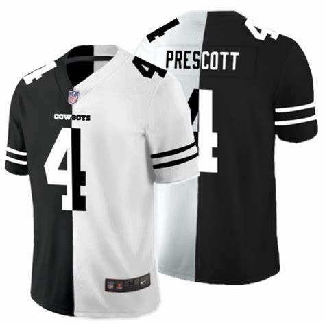 Nike Dallas Cowboys #4 Dak Prescott split Authentic Stitched NFL jersey