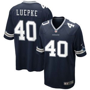 Nike Dallas Cowboys #40 Hunter Luepke Navy Vapor Untouchable Authentic Stitched NFL Jersey