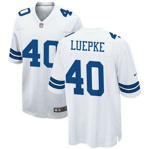 Nike Dallas Cowboys #40 Hunter Luepke White Vapor Untouchable Authentic Stitched NFL Jersey