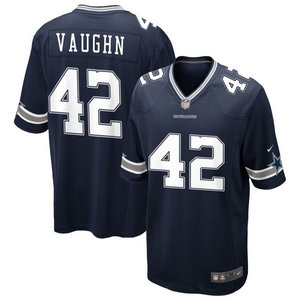 Nike Dallas Cowboys #42 Decue Vaughn Blue Vapor Untouchable Authentic Stitched NFL Jersey