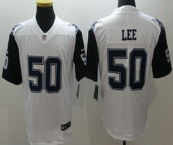 Nike Dallas Cowboys #50 Sean Lee White Rush Limited Authentic Stitched NFL Jersey