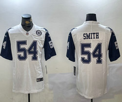 Nike Dallas Cowboys #54 Jaylon Smith White Rush With team Patch Authentic Stitched NFL Jersey