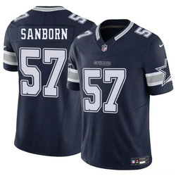 Nike Dallas Cowboys #57 Jack Sanborn Blue Authentic Stitched NFL Jersey
