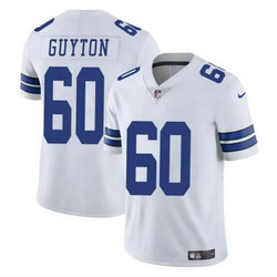 Nike Dallas Cowboys #60 Tyler Guyton White 2024 Draft Vapor Untouchable Football Jersey