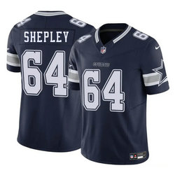 Nike Dallas Cowboys #64 Dakoda Shepleyss Blue Authentic Stitched NFL Jersey
