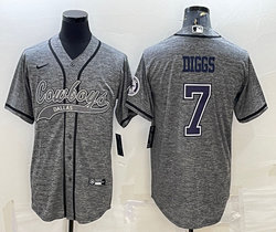 Nike Dallas Cowboys #7 Trevon Diggs Hemp grey Joint Authentic Stitched baseball jersey