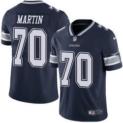 Nike Dallas Cowboys #70 Zach Martin Blue Authentic Stitched NFL Jersey