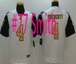Nike Dallas Cowboys #77 Smith White Thanksgiving Gold Rush Jersey