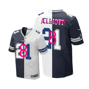 Nike Dallas Cowboys #8 Troy Aikman split Authentic Stitched NFL jersey