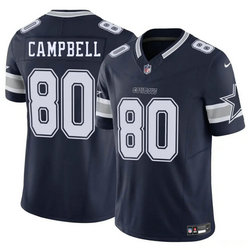 Nike Dallas Cowboys #80 Parris Campbell Blue Authentic Stitched NFL Jersey