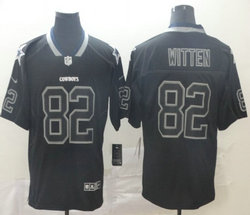Nike Dallas Cowboys #82 Jason Witten Black Lights Out Vapor Untouchable Authentic Stitched NFL jersey