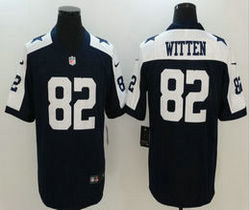 Nike Dallas Cowboys #82 Jason Witten Blue Thanksgiving Vapor Untouchable Limited Authentic Stitched NFL Jersey