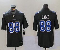 Nike Dallas Cowboys #88 CeeDee Lamb Black 2024 Throwback NFL Jersey