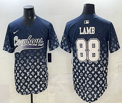 Nike Dallas Cowboys #88 CeeDee Lamb Black Limited Stitched Baseball Jersey
