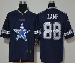 Nike Dallas Cowboys #88 CeeDee Lamb Blue With team logo Vapor Untouchable Authentic Stitched NFL Jersey