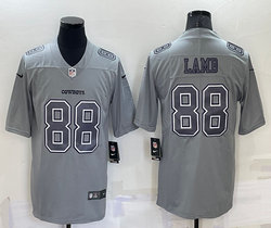 Nike Dallas Cowboys #88 CeeDee Lamb Grey Atmosphere Fashion Authentic Stitched NFL Jersey